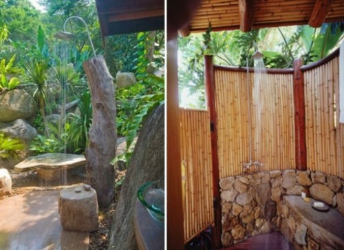 outdoor shower design