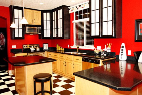 Red in Kitchen