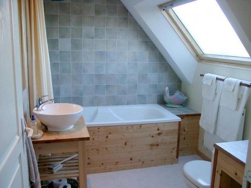 Attic bathroom