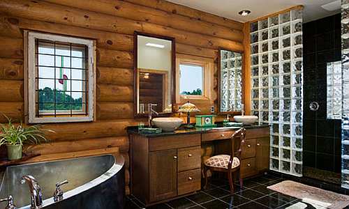 Rustic bathroom