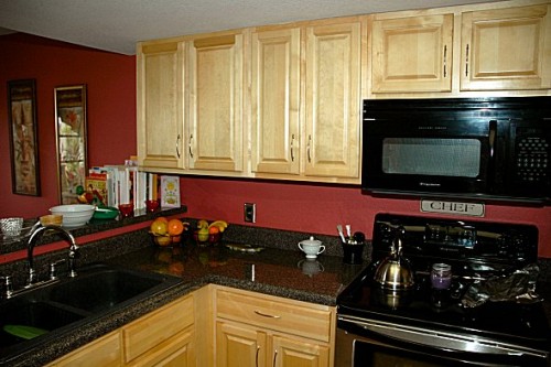 Wheat-board cabinets