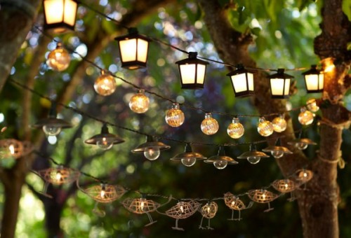 Hang string lights