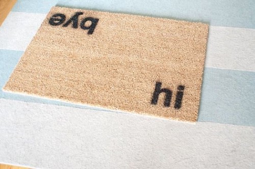 Hi-Bye doormat