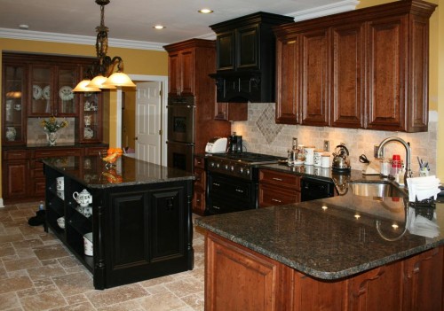 Travertine kitchen tiles