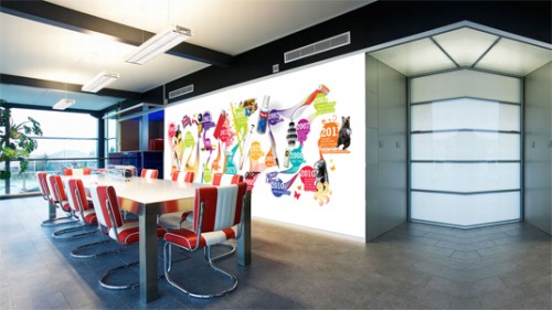 office wall murals