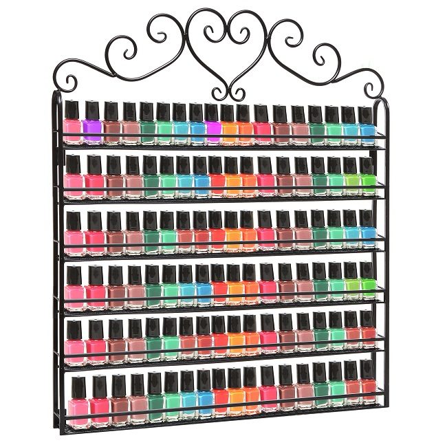 Metal Nail Polish Wall Rack 