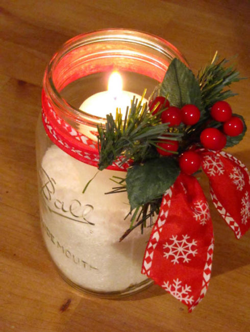 Christmas Candle Jars