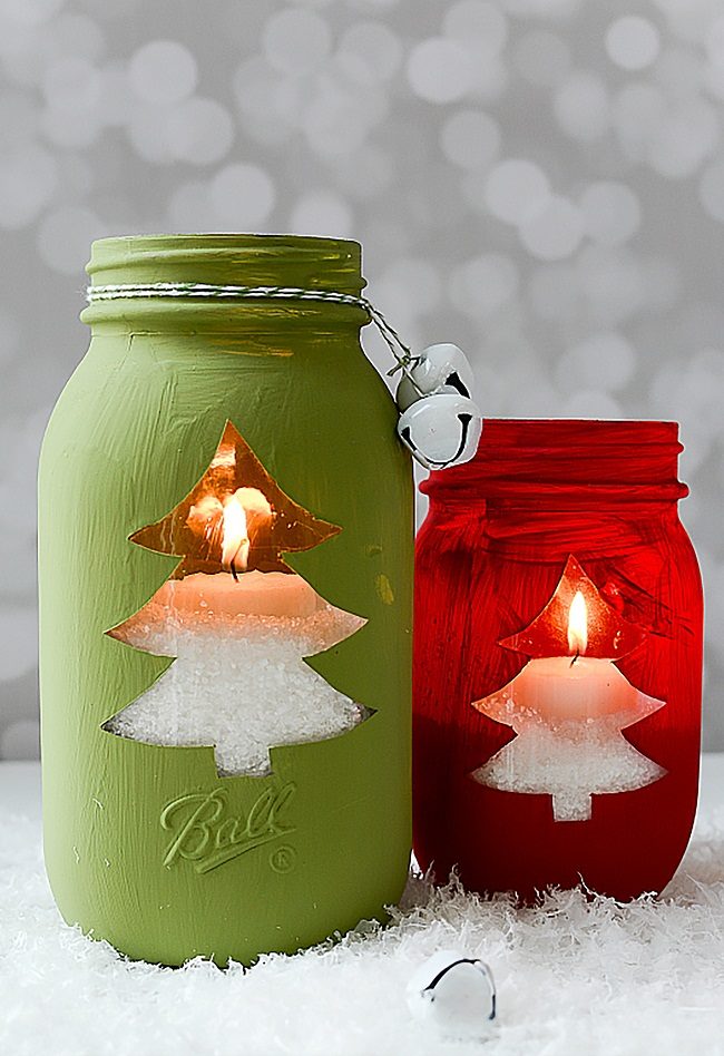 Christmas Mason Jar Candles