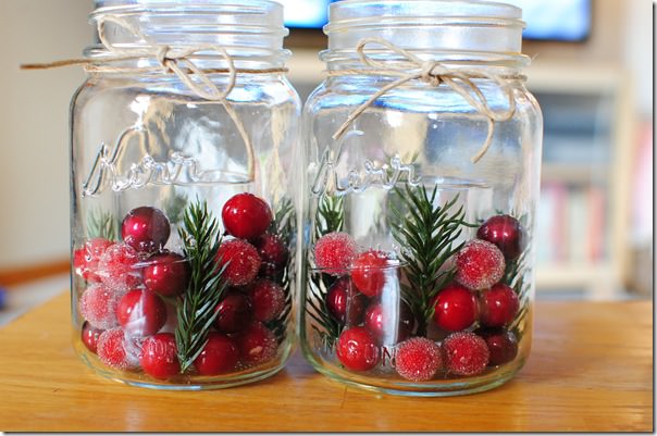 Decorating Candle Jars for Christmas