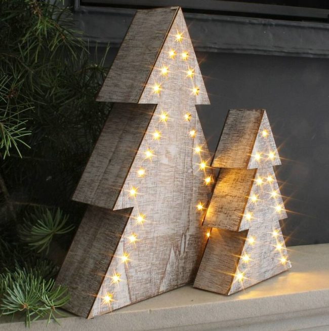 Wooden Led Christmas Tree