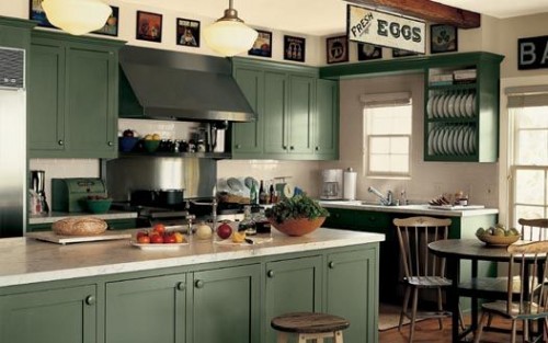 Colored cabinets