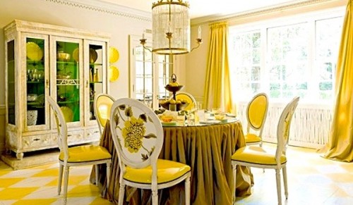 Decorate Your Home Interiors with Yellow Home Accessories