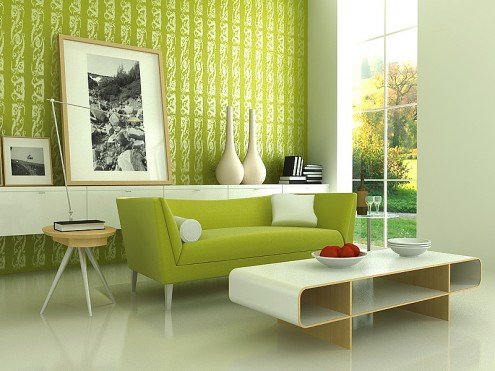 Green Home Decorating Color