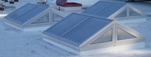 Single slope skylights