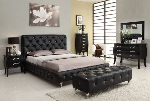 Leather bedroom furniture