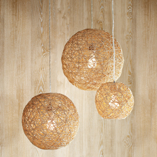 Pendant lamp made from hemp string