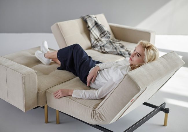 Box combining lounge bed chair
