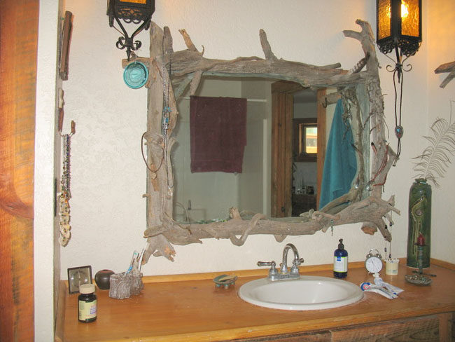 Driftwood Bathroom Mirror