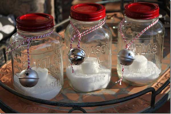 Christmas Decorating Mason Jars