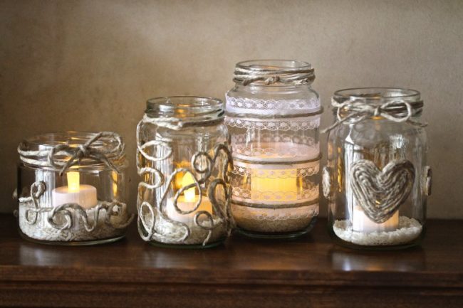 Decorating Glass Candle Jars