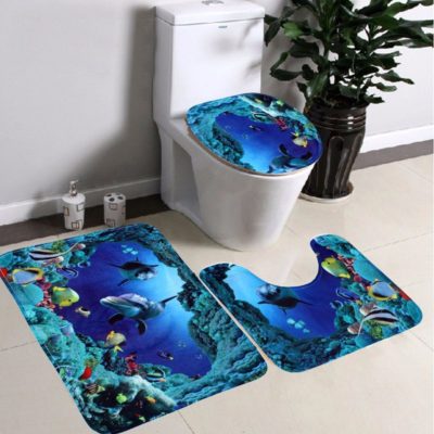 3D Aqua bath mat