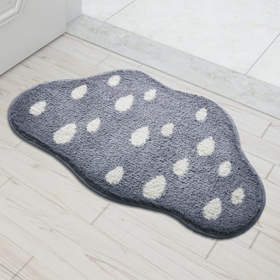 Cloud shaped bath mat