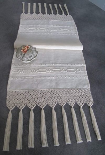 Macrame Fringed Table Pattern