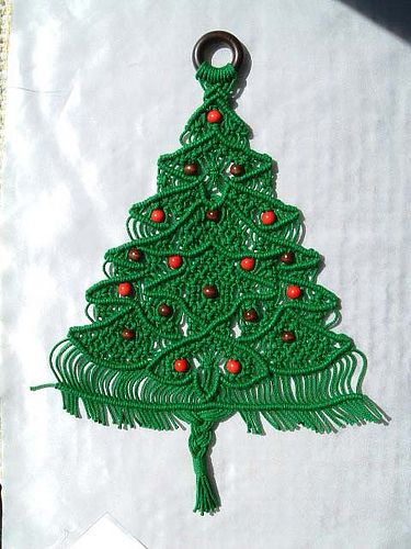 Macrame Tree Ornament Pattern